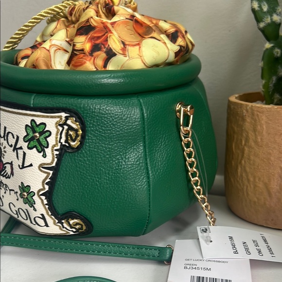 NWT Betsey Johnson Green Pot O' Gold Bag - Picture 7 of 11